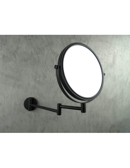 Deante apaļais kosmētikas spogulis, uz pagarinājuma rokas - divpusējs ADR_N811