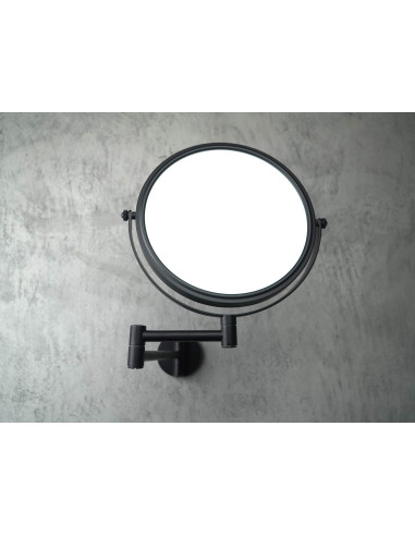 Deante apaļais kosmētikas spogulis, uz pagarinājuma rokas - divpusējs ADR_N811