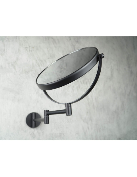 Deante apaļais kosmētikas spogulis, uz pagarinājuma rokas - divpusējs ADR_N811