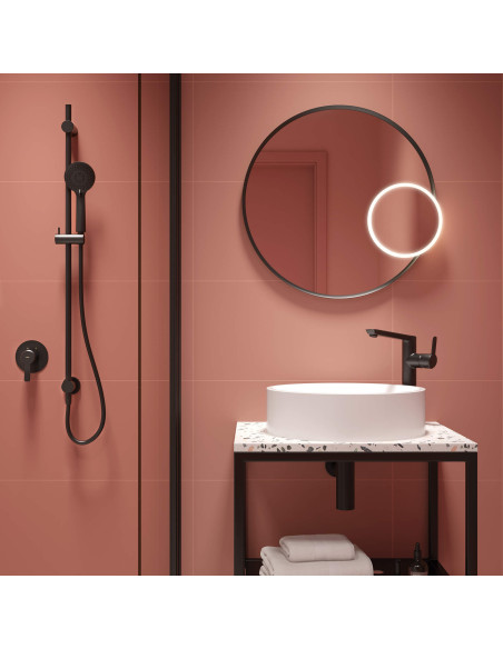 Deante apaļais kosmētikas spogulis, magnētisks - LED apgaismojums ADR_0821