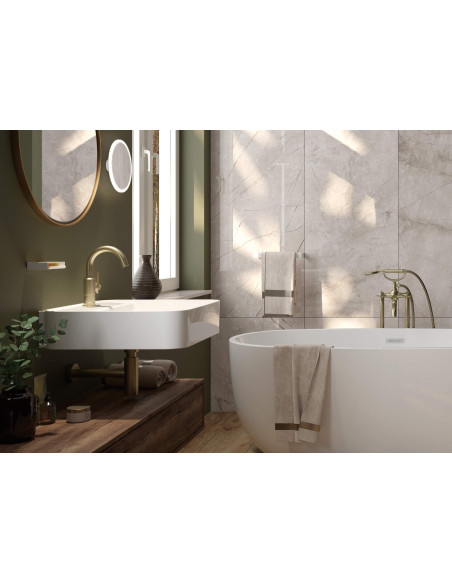 Deante apaļais kosmētikas spogulis, magnētisks - LED apgaismojums ADR_0821