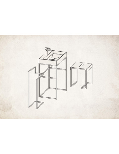 Deante Mokko Grīdas pakaramais, dubultā ADM_N622