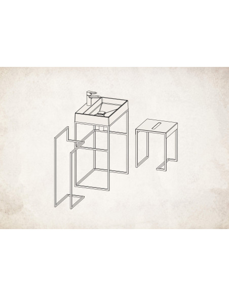 Deante Mokko Grīdas pakaramais, dubultā ADM_N622