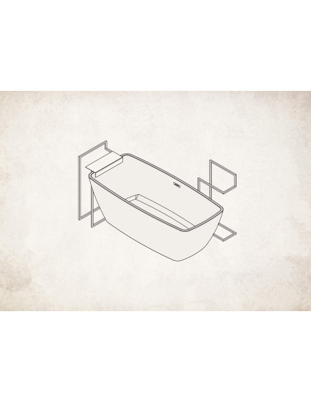 Deante Mokko Grīdas pakaramais, dubultā ADM_N622