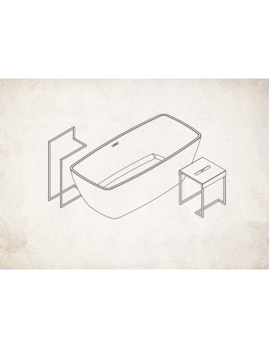 Deante Mokko Grīdas pakaramais, dubultā ADM_N622