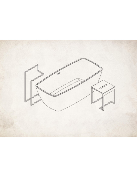 Deante Mokko Grīdas pakaramais, dubultā ADM_N622