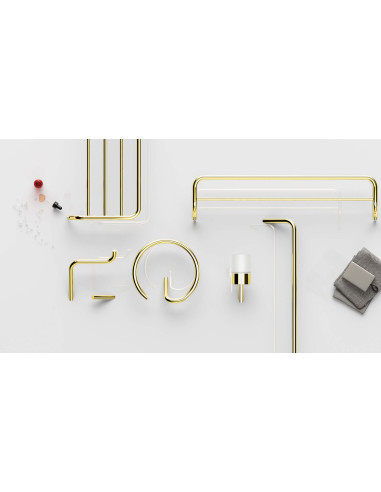 Deante Silia Dvieļu pakaramais, dubultā - pie sienas stiprināms ADI_Z631