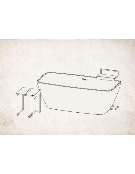 Deante Mokko Stool - vannasistabas galds ADM_N51T