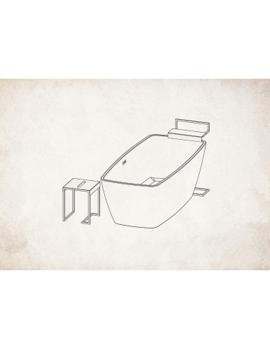 Deante Mokko Stool - vannasistabas galds ADM_N51T