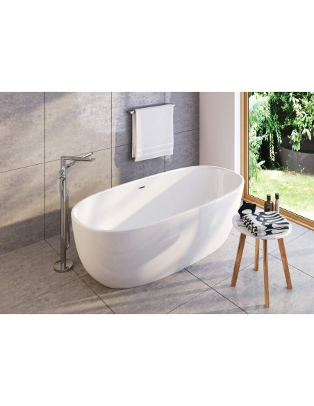 Deante Alpinia akrila vanna, brīvi stāvoša, ovāla - 150 cm KDU_015W