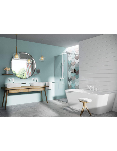 Deante Hiacynt Acrylic vanna, no aizmugures līdz sienai/brīvi stāvoša, taisnstūrveida - 170 cm KDH_017W