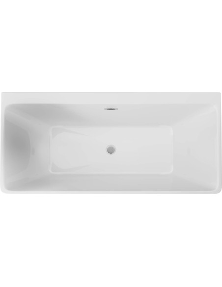 Deante Hiacynt akrila vanna, pie sienas piestiprināma/brīvi stāvoša, taisnstūrveida - 160 cm KDH_016W