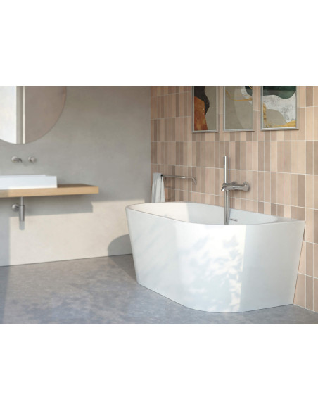 Deante Silia akrila vanna, no aizmugures līdz sienai/brīvi stāvoša - 160 cm KDS_016W