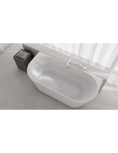Deante Silia akrila vanna, no aizmugures līdz sienai/brīvi stāvoša - 160 cm KDS_016W