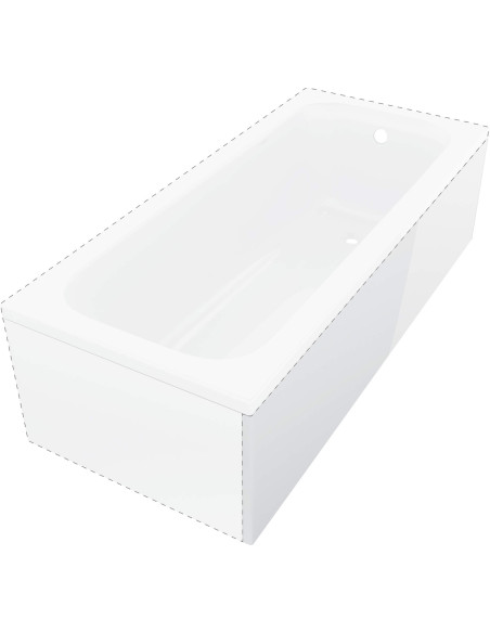 Deante Prizma Vannas korpuss, Prizma, 140 cm - garais sāns KTJD014O