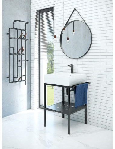 Deante Temisto Stāvoša vannas istabas konsole, ar izlietni - 66,5x50 cm CDTS6U6S