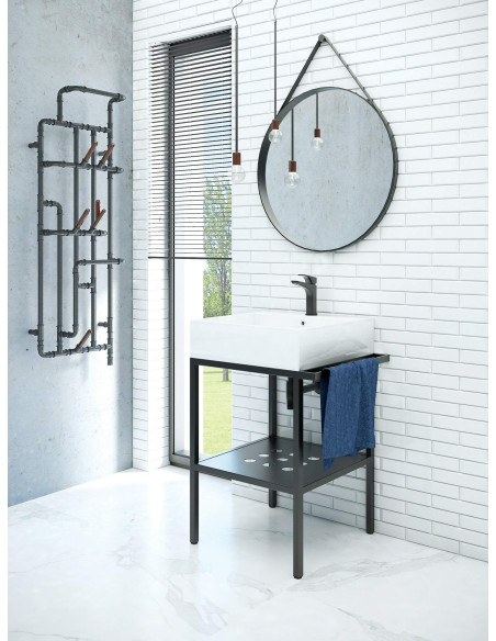 Deante Temisto Stāvoša vannas istabas konsole, ar izlietni - 66,5x50 cm CDTS6U6S