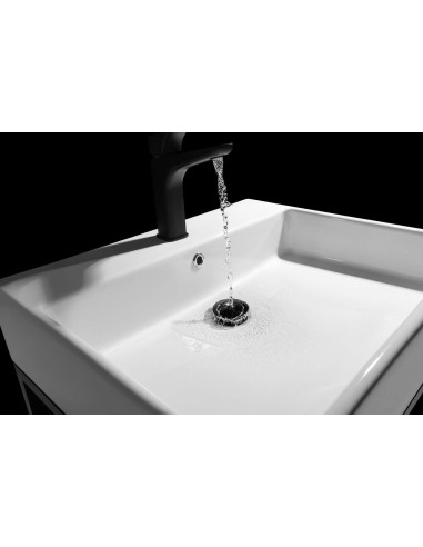 Deante Temisto pie sienas stiprināma vannas istabas konsole ar izlietni - 50x50 cm CDTW6U5S