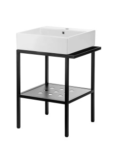 Deante Temisto stāvoša vannas istabas konsole ar izlietni - 56,5x40 cm CDTS6U4S