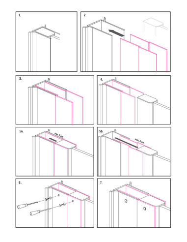 Deante Extension profils, ar montāžas piederumiem, 200 cm XKC00PC02