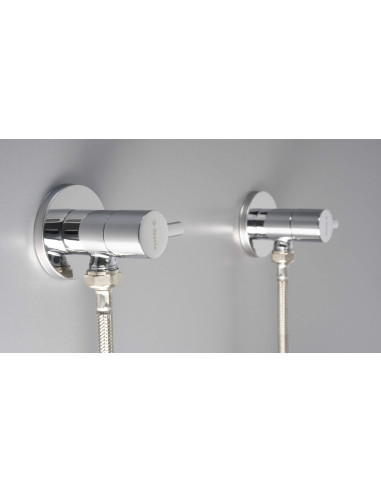 Deante Angle vārsts, ar keramikas kārtridžu, 1/2" - 3/8" - apaļš VFA_B62R