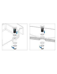Deante Click-Clack aizbāznis izlietnei vai bidē, ar metāla uzmavu - universāls NHC_011U 2
