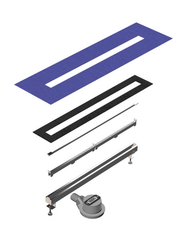 Deante Lineāra noteka, rievota, 80 cm KON_008S