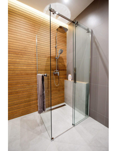 Deante Hiacynt dušas durvis, padziļinātas, 100 cm - bīdāmas KQH_010P