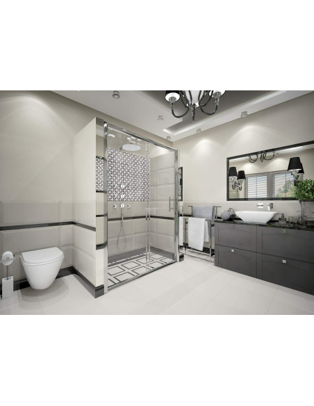 Deante Cynia dušas durvis, padziļinātas, 140 cm - bīdāmas KTC_014P