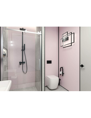 Deante Hiacynt dušas durvis, padziļinātas, 100 cm - bīdāmas KQH_010P