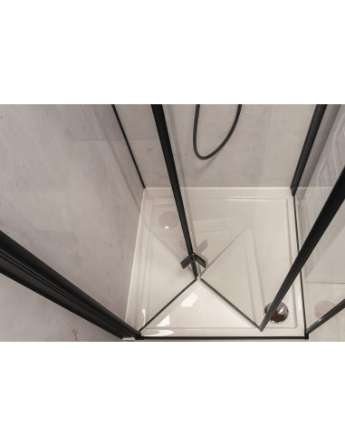 Deante Kerria Plus dušas durvis, Kerria Plus sistēma, 90 cm - salokāmas KTSXN41P