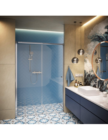 Deante Kerria Plus Dušas durvis, 140 cm - bīdāmās KTSP014P