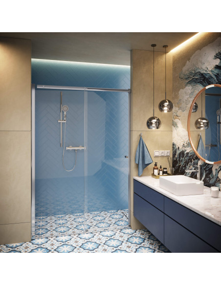 Deante Kerria Plus Dušas durvis, 140 cm - bīdāmās KTSP014P