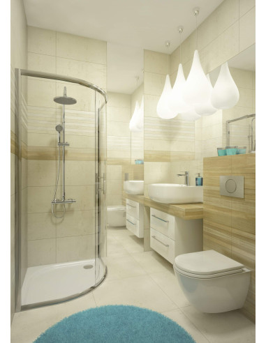 Deante Minimal akrila dušas paliktnis, pusapaļš, 100x100 cm KTN_051B