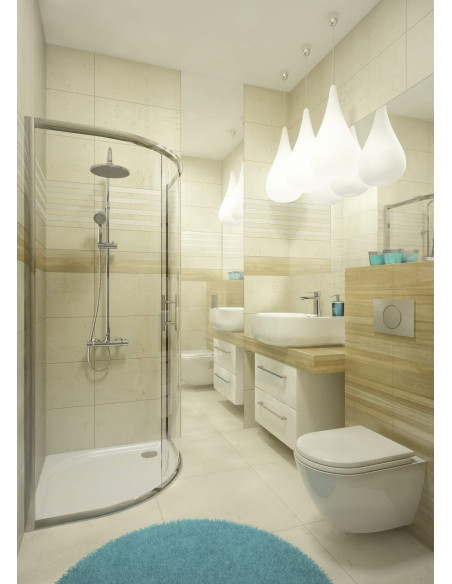 Deante Minimal akrila dušas paliktnis, pusapaļš, 100x100 cm KTN_051B