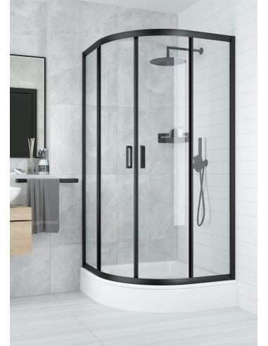 Deante Plus II Akrila dušas paliktnis, pusapaļa, 80 cm KTU_032B