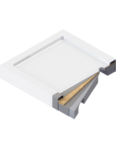 Deante Jasmin Plus akrila dušas paliktnis, taisnstūrveida, 120x90 cm KTJ_043B