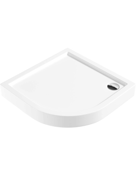 Deante Jasmin Plus Acrylic dušas paliktnis, pusapaļa, 90 cm KTJ_053B