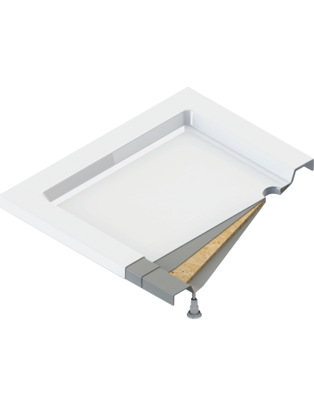 Deante Jasmin Acrylic dušas paliktnis, taisnstūrveida, 100x90 cm KGJ_045B