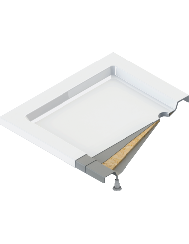 Deante Jasmin Acrylic dušas paliktnis, taisnstūrveida, 80x90 cm KGJ_049B