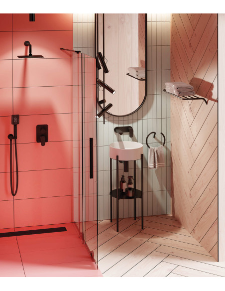 Deante Prizma dušas siena, walk-in, 90 cm - bīdāma KTJ_N39R