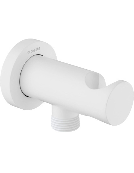 Deante Cascada leņķa šļūtenes savienotājs, apaļš, ar rokas dušas turētāju NAC_A51K