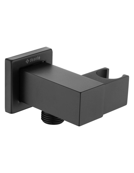 Deante Cascada Leņķveida šļūtenes savienotājs, kvadrātveida, ar rokas dušas turētāju NAC_N58K