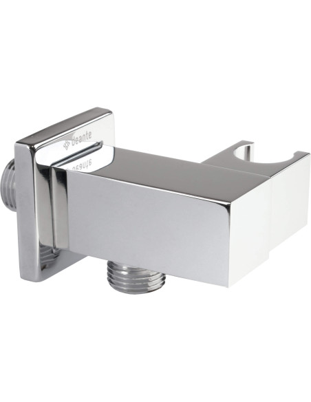 Deante Cascada leņķa šļūtenes savienotājs, kvadrātveida, ar rokas dušas turētāju NAC_058K