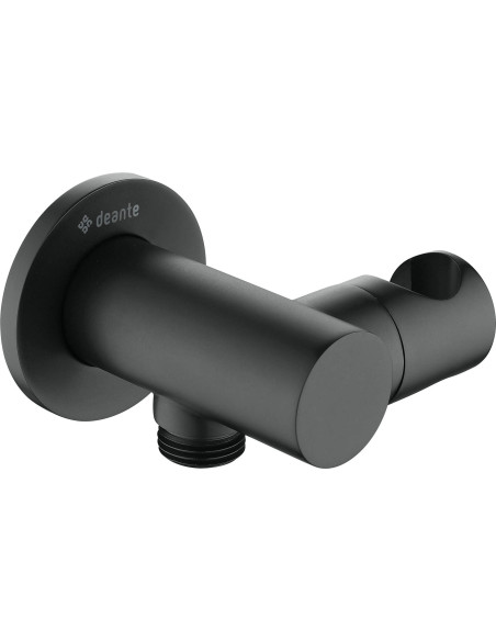 Deante Cascada Leņķiskais šļūtenes savienotājs, apaļš, ar rokas dušas turētāju NAC_N57K