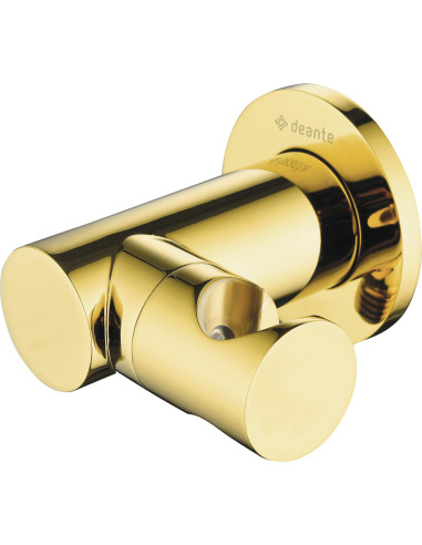 Deante Cascada Leņķiskais šļūtenes savienotājs, apaļš, ar rokas dušas turētāju NAC_Z57K