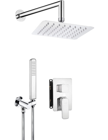 Deante Hiacynt iebūvējamā dušas komplekts ar maisītāja KASTI BXYZ0QHM