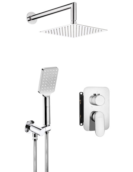 Deante Alpinia Paslēptais dušas komplekts, ar maisītāju BOX BXYZ0GAM