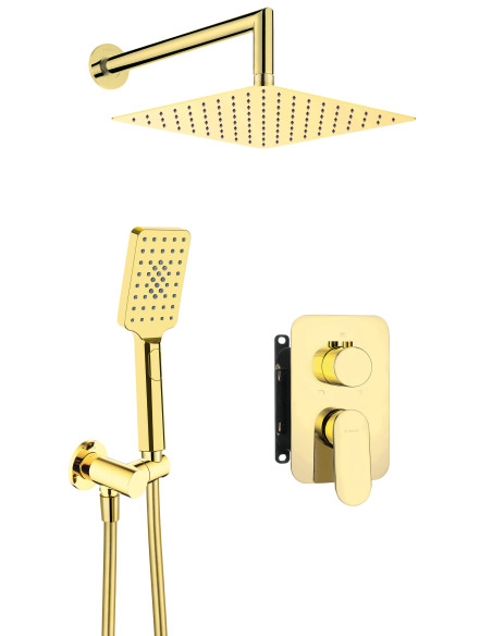 Deante Alpinia Paslēptais dušas komplekts, ar maisītāju BOX BXYZZGAM