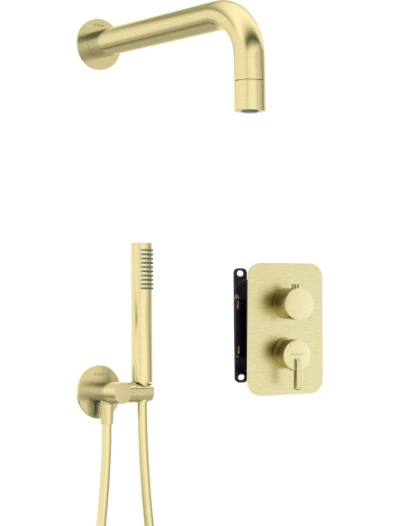 Deante Silia iebūvējamā dušas komplekts ar jaucējkrāna KASTI - ar mazu dušas galviņu BXYZRQSM